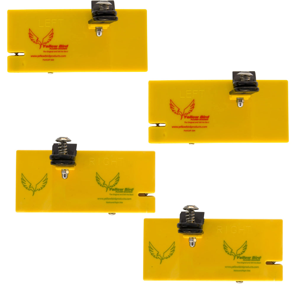 Yellow Bird Planer Board Set 4-Pro-Pak 5-Inch Overview for versatile depth control.