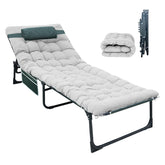 Yellow Jacket folding sleeping cot full setup with 75 inch sleeping area