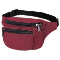 Yens FN-03 burgundy 3-zip front view showing organized compartments.