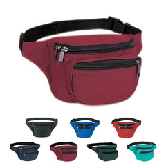 Yens FN-03 burgundy fanny pack strap with quick-release buckle for easy wear.