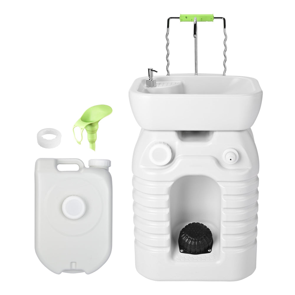 Yescom 45L portable camping sink with pump for easy hand washing on the go