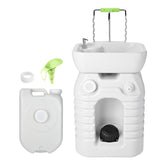 Yescom 45L portable camping sink with pump for easy hand washing on the go