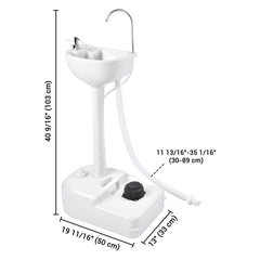 Yescom foot pump in operation provides hygienic water dispensing outdoors.