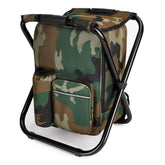 YESIACE hiking stool camouflage design, compact fold for easy backpack carry and outdoor seating.