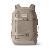 YETI Crossroads Backpack 35L front view shows rugged build for daily commuting.