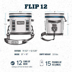 YETI Hopper Flip 12 fabric resists UV and wear for daily use.