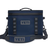 YETI Hopper Flip 18 navy with ColdCell insulation keeps drinks cold on rugged trips