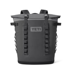 YETI Hopper M20 exterior in charcoal shows rugged DryHide shell for puncture resistance.