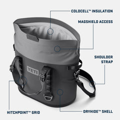 YETI Hopper M30 dryhide shell resists punctures and UV exposure