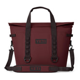 YETI Hopper M30 wide-mouth opening for quick packing and easy loading.