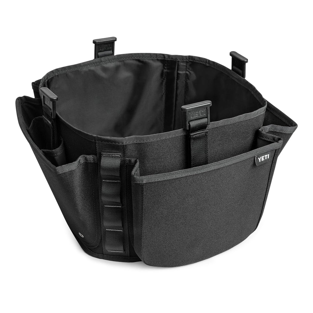 YETI LoadOut belt attachment close-up shows rugged durability for quick gear access.