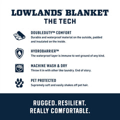 YETI Lowlands Blanket padded interior provides cozy insulation during chilly nights