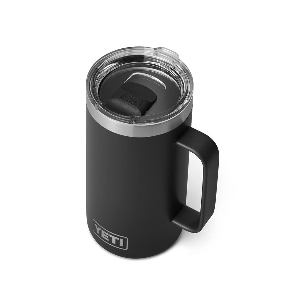 YETI Rambler 24 oz Mug magslider lid closeup showing magnetic lid for secure sipping