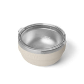 YETI Rambler Bowl Cape Taupe front view shows stackable design for organized cupboards