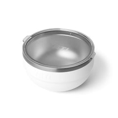 YETI Rambler Bowl with lid on white keeps soups hot for family meals.