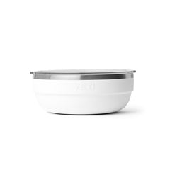 YETI Rambler Low Bowl stacked design saves cabinet space during camping trips.