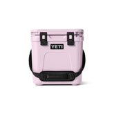 YETI Roadie 24 front view highlighting rugged exterior for road trips.