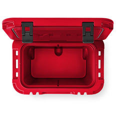 YETI Roadie 32 wheeled cooler side view emphasizing maneuverability in crowds.