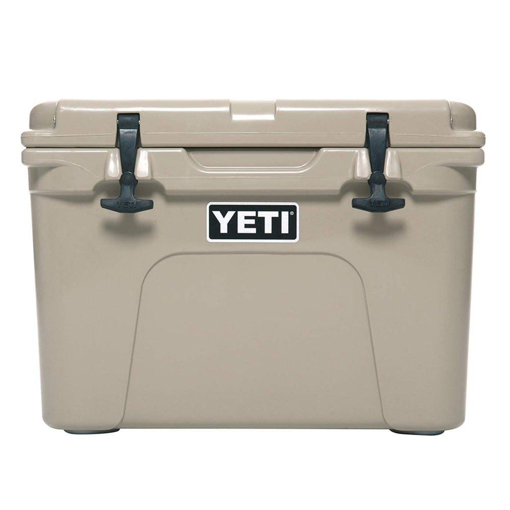 YETI Tundra 35 outside in Desert Tan built for rugged outdoor use