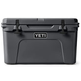 YETI Tundra 45 cooler front view, rugged rotomolded shell for tough outdoor use.