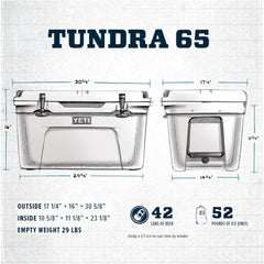 YETI Tundra 65 Desert Tan insulation detail highlights up to 3 inches of PermaFrost.