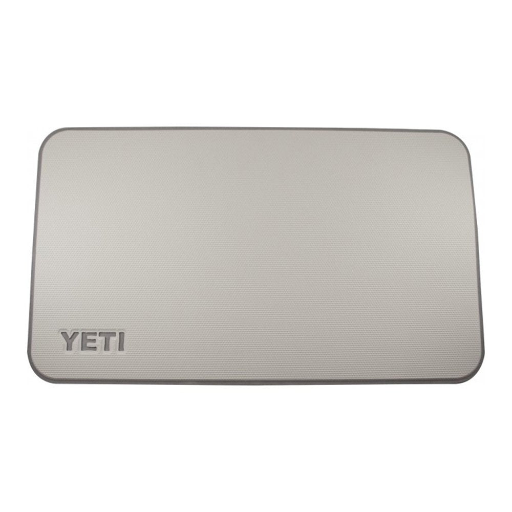 YETI Tundra SeaDek slip-resistant mat, top view, improves stability for standing and casting.