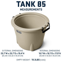 YETI Tank 85 with doublehaul handles for easy lifting and carrying