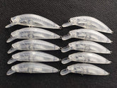 YETYE unpainted lure body with 58mm blank form, great for custom color experiments.