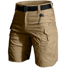 Yevtzl mens hiking cargo shorts front view versatile outdoors wear.