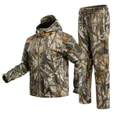 YEVHEV quiet hunting hoodie front view highlights concealment for stealthy approach.