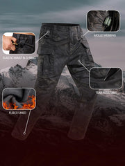 Yevtzl elastic waist fleece pants offer adjustable comfort outdoors.