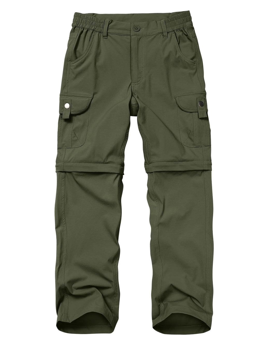 Yevtzl kids cargo pants with multiple pockets for organized gear during hikes.