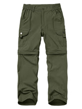 Yevtzl kids cargo pants with multiple pockets for organized gear during hikes.