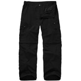 Yevtzl men's convertible hiking pants front view with zip-off legs for quick adaptation to heat