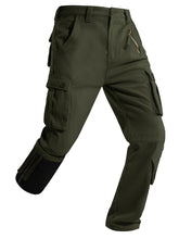 Yevtzl men's fleece-lined hiking pants with 8 pockets for organized outdoor gear.