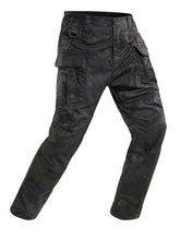Yevtzl men's fleece-lined tactical pants front view showing warm insulation for cold weather