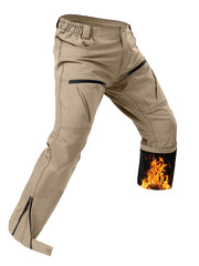 Yevtzl fleece-lined waterproof snow pants—front view, ready for cold-weather outdoor adventures.