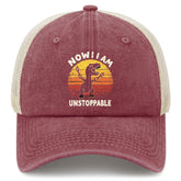 YFKFYTG dinosaur hat front view for men with sun protection.