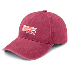 YFKFYTG Drunken Grownups beer hat back view with adjustable fit