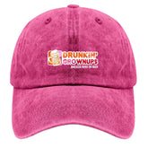 YFKFYTG Drunken Grownups American Dad Beer Hat front view for casual wear.