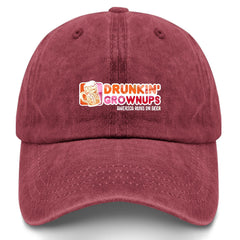 YFKFYTG Drunken Grownups beer hat front view for outdoor fun