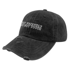 YFKFYTG Not Friendly Do Not Touch Hat, men's mesh cap for cooling airflow