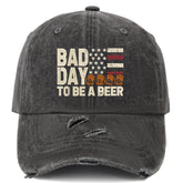 YFKFYTG retro bad day beer hat front view for casual daily wear