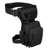YFNT Tactical Drop Leg Bag front view showing organized pockets for quick access