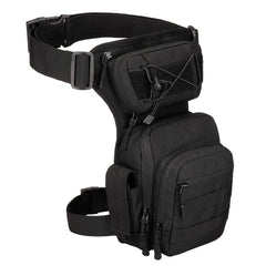 YFNT Tactical Drop Leg Bag front view showing organized pockets for quick access