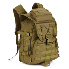 YFNT Tactical MOLLE Backpack front view showing quick access and organization.