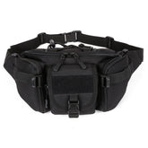 YFNT Tactical waist bag front view with quick-access design for outdoor use.