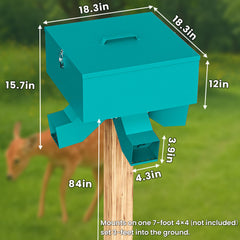 Yhhdjc gravity-feed system with four ports supports multiple deer.