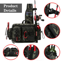 Side view with rod holders and gear attachments