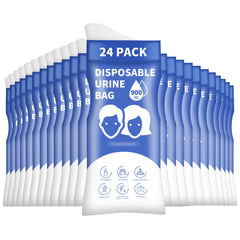 YIGOYIHU disposable urine bags pack shows compact travel-ready design for easy relief